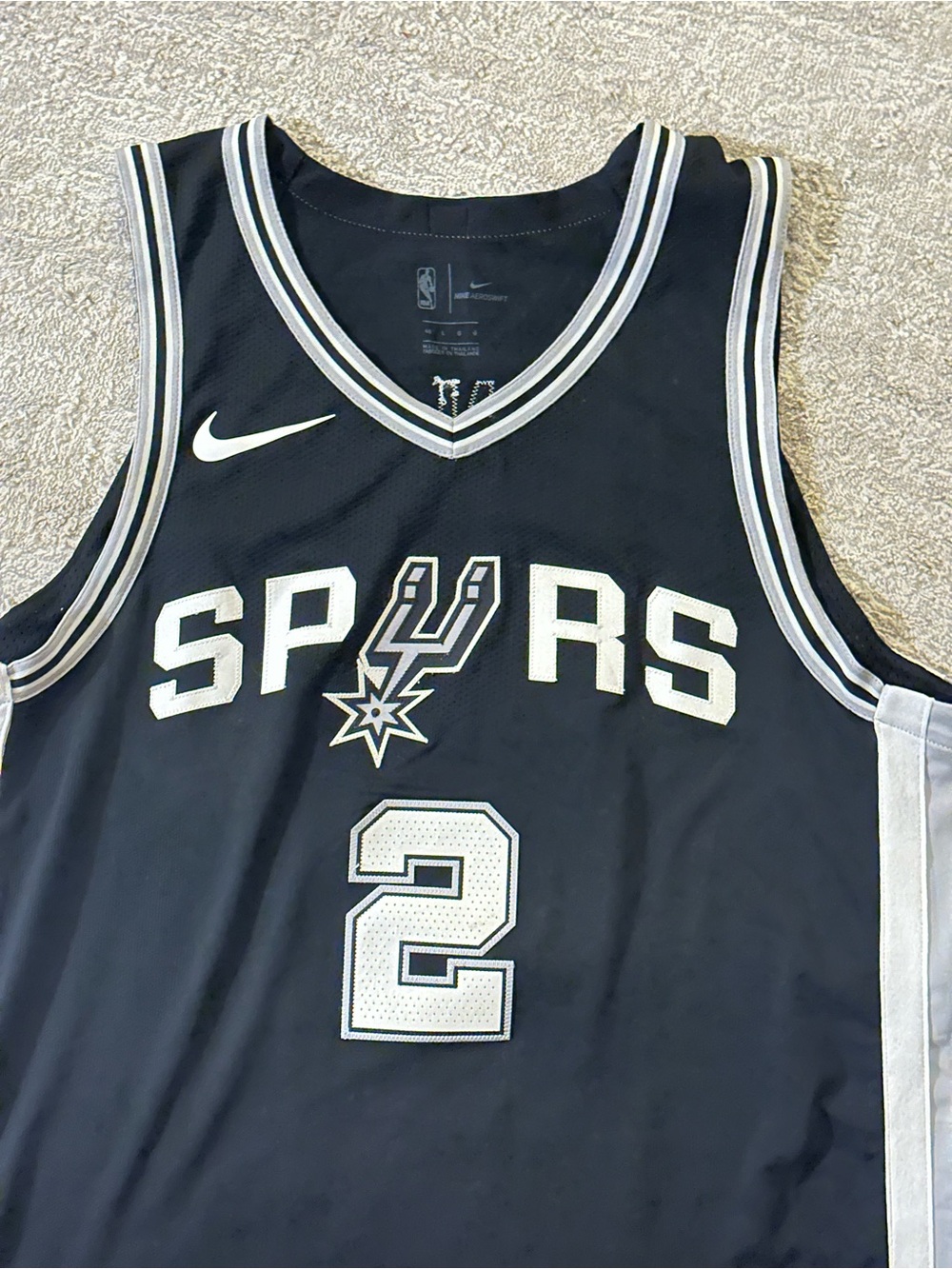 Nike Black NBA Engineered #2 Kawhi Leonard Jersey Patch Detail - Picture 5 of 8